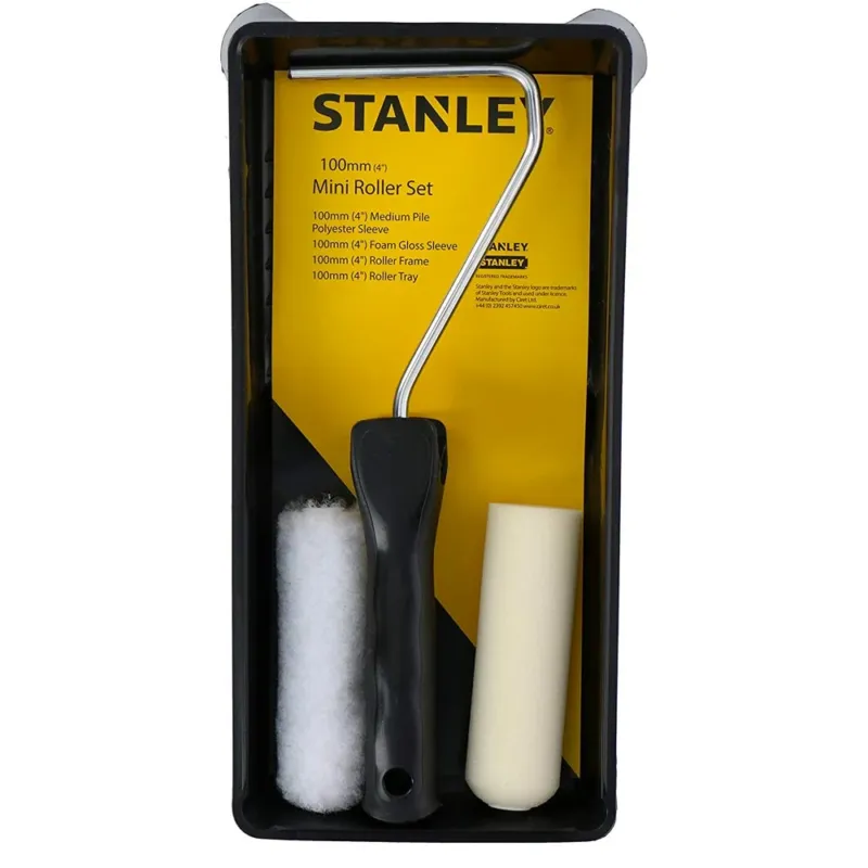 Set Pittore Stanley con 2 Rulli 10cm e Vaschetta Pittura Verniciare Pareti Casa Direttamente Dal Produttore