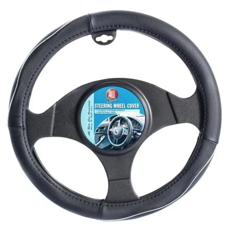 Coprivolante Universale Auto in Ecopelle Copertura Sterzo Macchina Camper 38cm Professionale