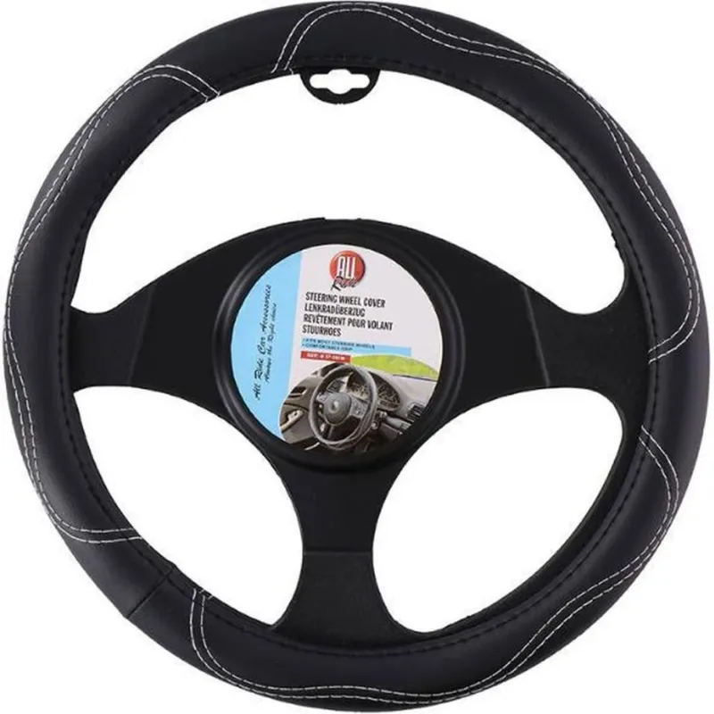 Esclusivo Coprivolante Universale Auto in Ecopelle Copertura Sterzo Macchina Camper 38cm