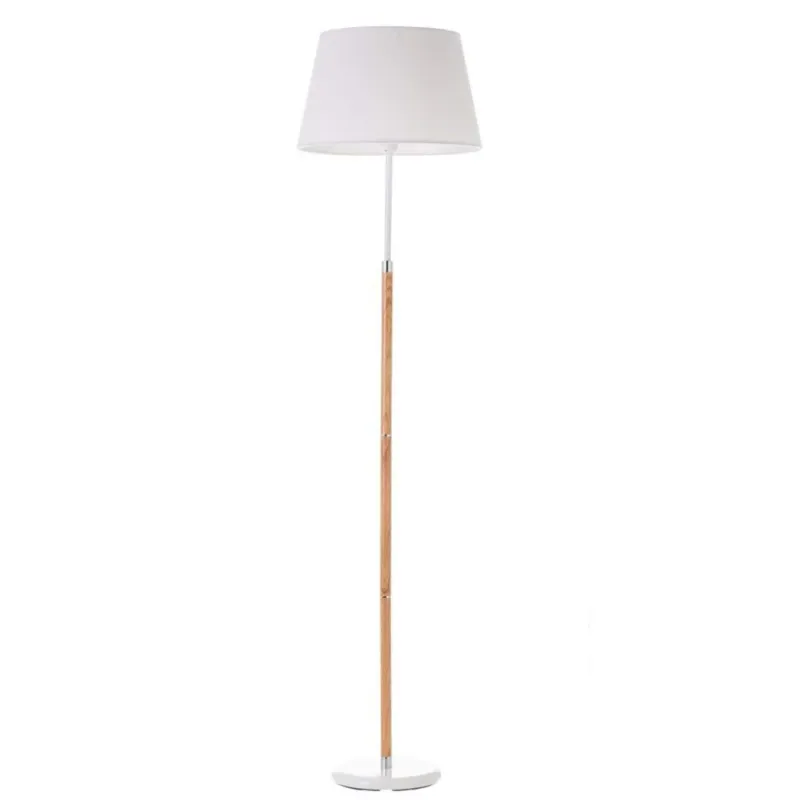 Prezzo Scontato Lampada Terra Piantana Metallo e Legno con Paralume 161cm Salotto Camera Letto