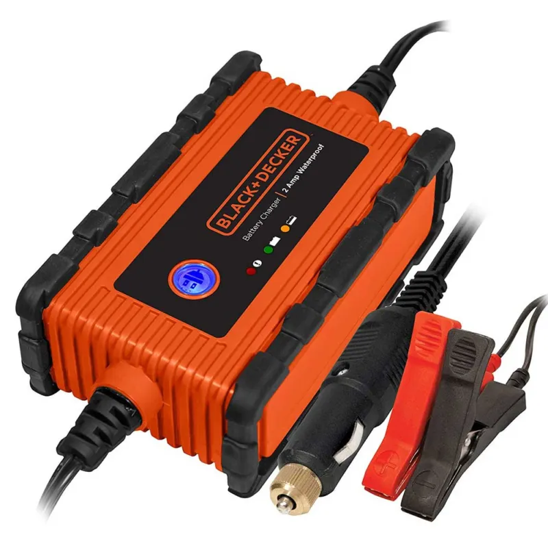 Caricabatterie Auto Barca Moto Impermeabile 12V 2amp Avviatore Cavi Batteria Offerta Limitata