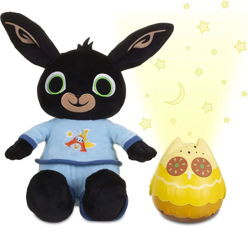 Peluche Coniglio con Gufo Musicale e Luce Notturna Giocattoli Giochi per Bambini Occasione