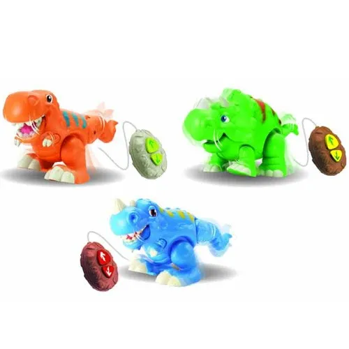 Consegna Rapida Dinosauro Giocattolo Filoguidato Remoto Cammina Avanti e Indietro 3 Modelli
