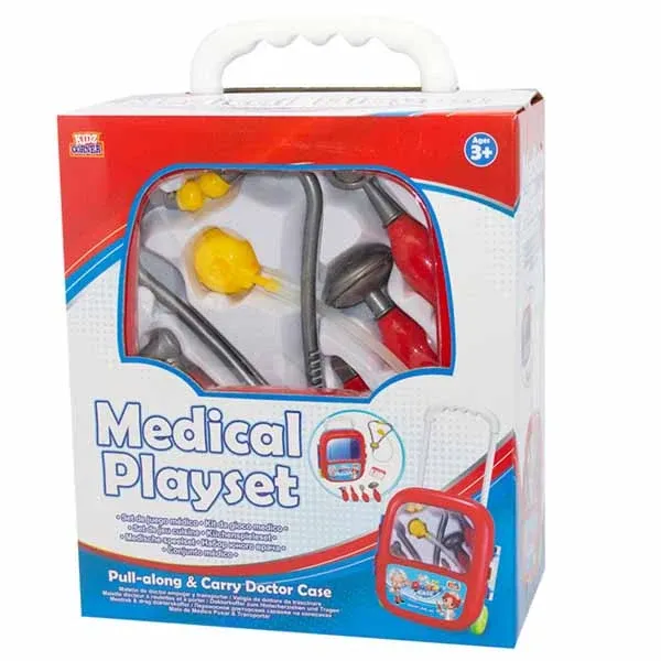 Trolley Set Dottore Con 7 Accessori Inclusi Medical Playset Grandi Giochi Offerta Lampo