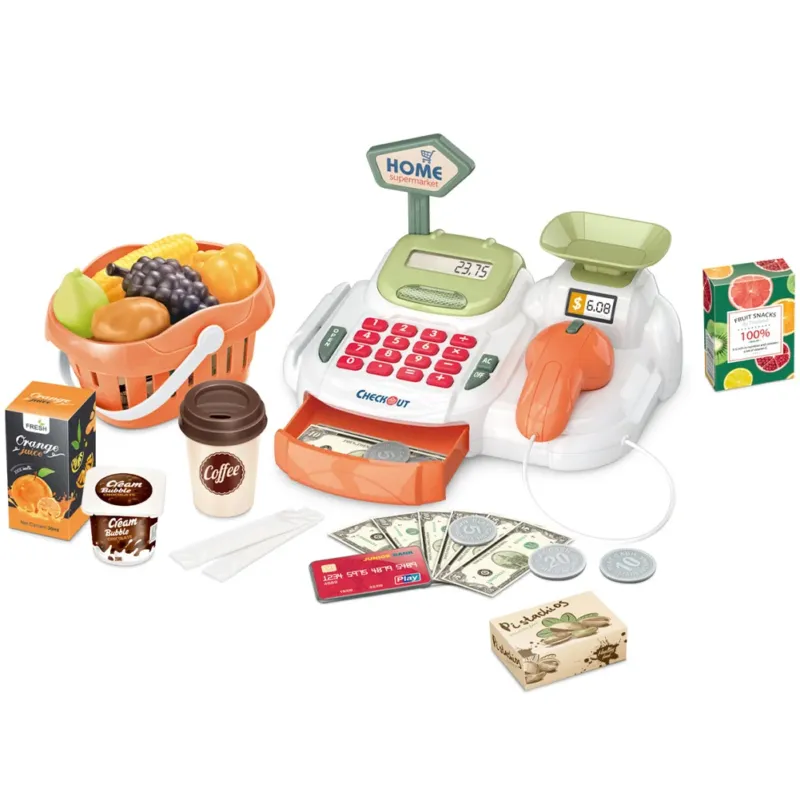 Registratore di Cassa Giocattolo Bambini Luci e Suoni con Scanner e Accessori Offerta Lampo