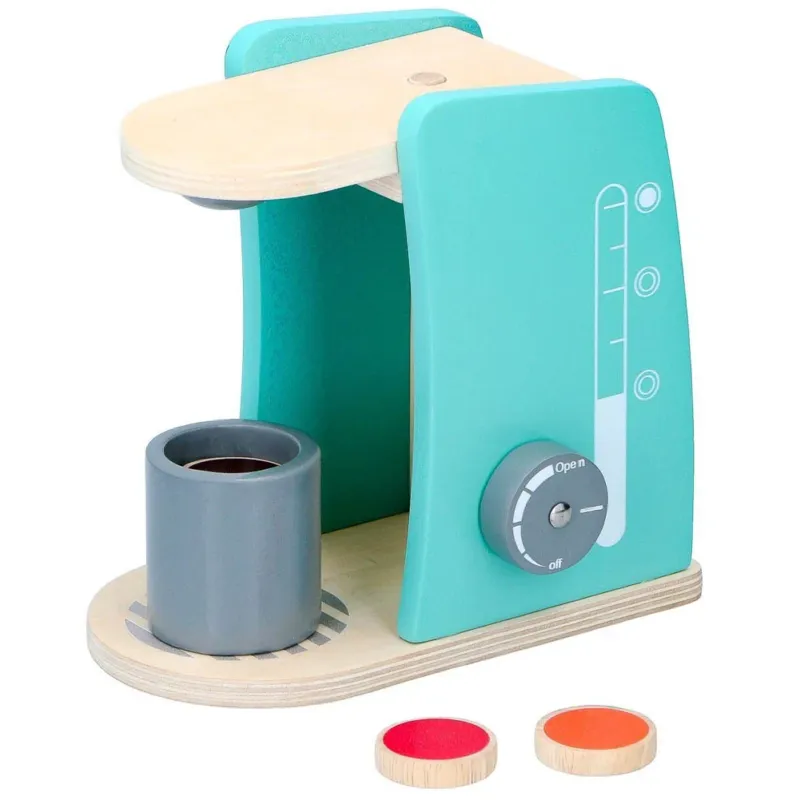 Prezzo Di Fabbrica Macchina del Caffe‘ Giocattolo con Tazza per Bambini Legno Naturale Idea Regalo