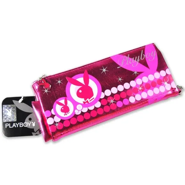 Prezzo Conveniente Pochette Porta Trucco Penne Disco Playboy con Piccolo Astuccio All‘interno
