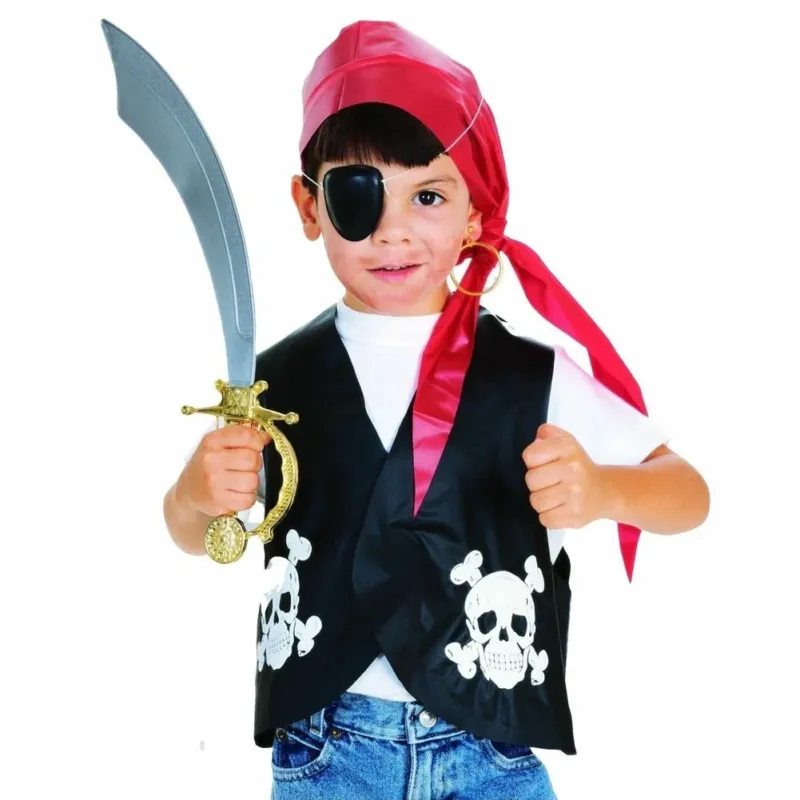 Costume Kit Pirata Accessori Veste Bandana Orecchino Carnevale Rubie‘s Promozione Esclusiva