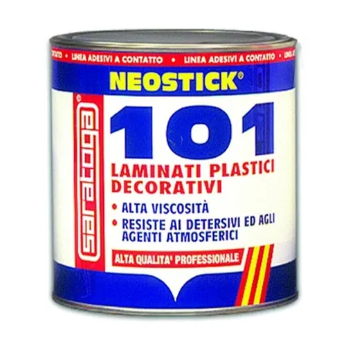 Promozione Esclusiva Neostick 101 Saratoga 850 gr Colla Adesivo per Laminati Plastici Legno Acciaio