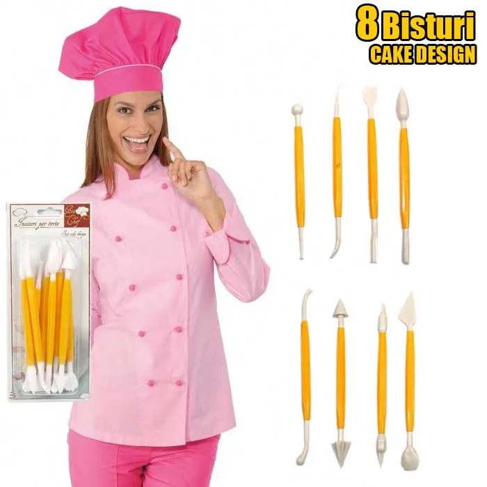 Set di 8 Attrezzi Bisturi Per Modeling Cake Design Torta Dolce Pasta Di Zucchero Prezzo Scontato
