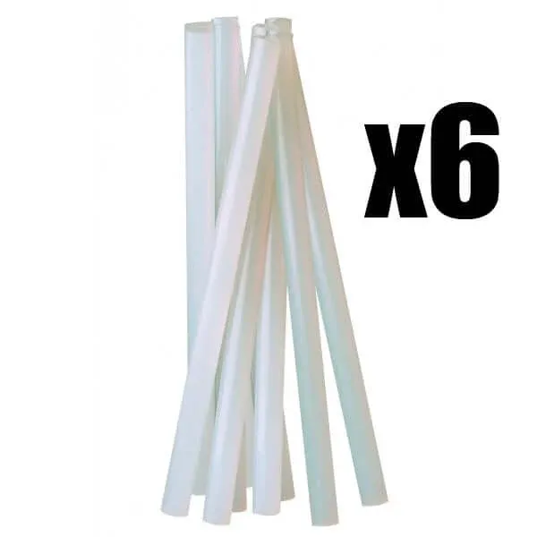 6 x Colla a Caldo Bastoncini Stick 20 cm Multiuso Pistola Termocollante Lenax Non Perdere