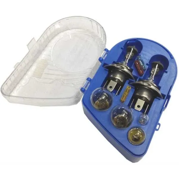 Set 9 Pezzi Lampadine Universali H4 Per Auto Camion Con fusibili In Cofanetto Subito Disponibile