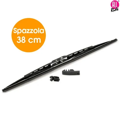 A Buon Prezzo Spazzola Tergicristallo Standard Singola per Auto in Metallo e Gomma 38 cm