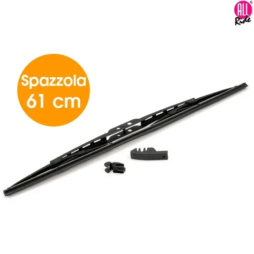 Spazzola Tergicristallo Standard Singola per Auto in Metallo e Gomma 61 cm Saldi