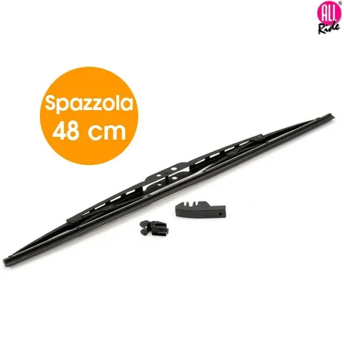 Compra Online Spazzola Tergicristallo Standard Singola per Auto in Metallo e Gomma 48 cm