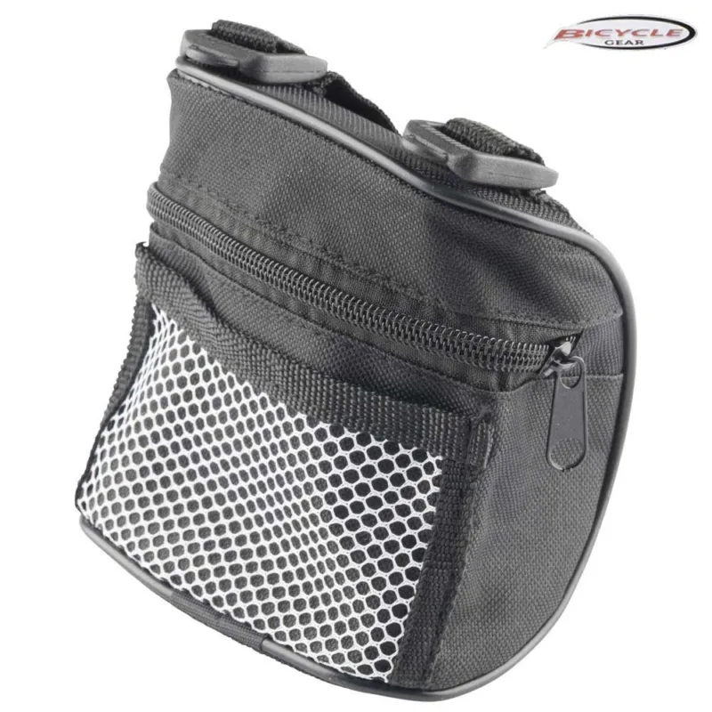 Offerta Lampo Borsa Da Sella Per Bicicletta Sacca Porta Oggetti 14x8x21cm Saddle Bag Nero