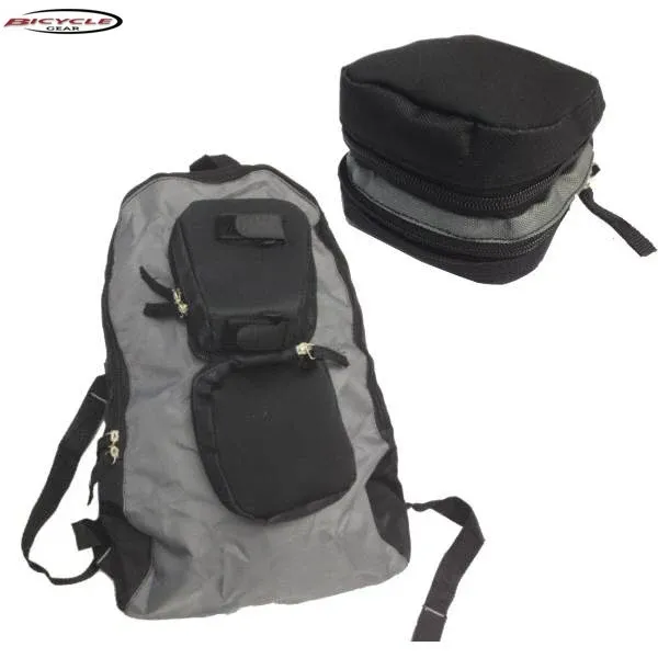 Novità Zaino Zainetto Borsa Moto e Bici Pieghevole 2 In1 Accessori Per Bicicletta Sport