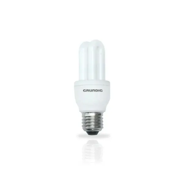 Saldi Grundig Lampadina Risparmio Energetico Forma 2 Tubi Mini 5W E27 luce calda