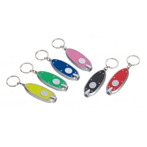 Esclusivo Torcia ovale 1 Led in alluminio e plastica in 6 colori assortiti