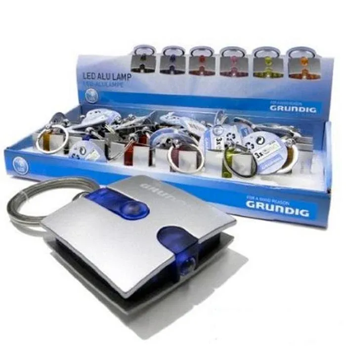 Ultima Occasione Torcia 1 led portachiavi forma lucchetto Grundig