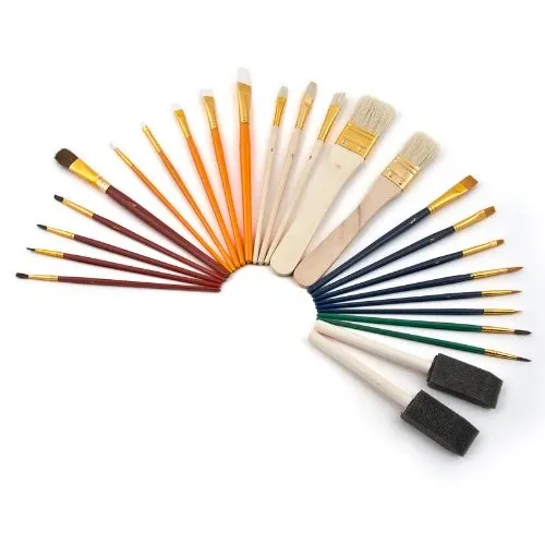 Set di Pennelli da 25 pezzi Tondi Pennelli Piatti Pennelli Spugna Pennelli Artic Spedizione Espresso