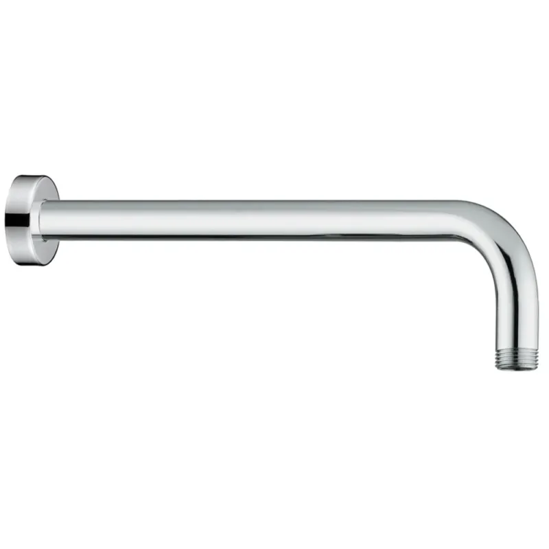 Nuovo Arrivo Braccio Doccia a Parete 25 cm Design Tondo in Acciaio Cromato Attacco Universale