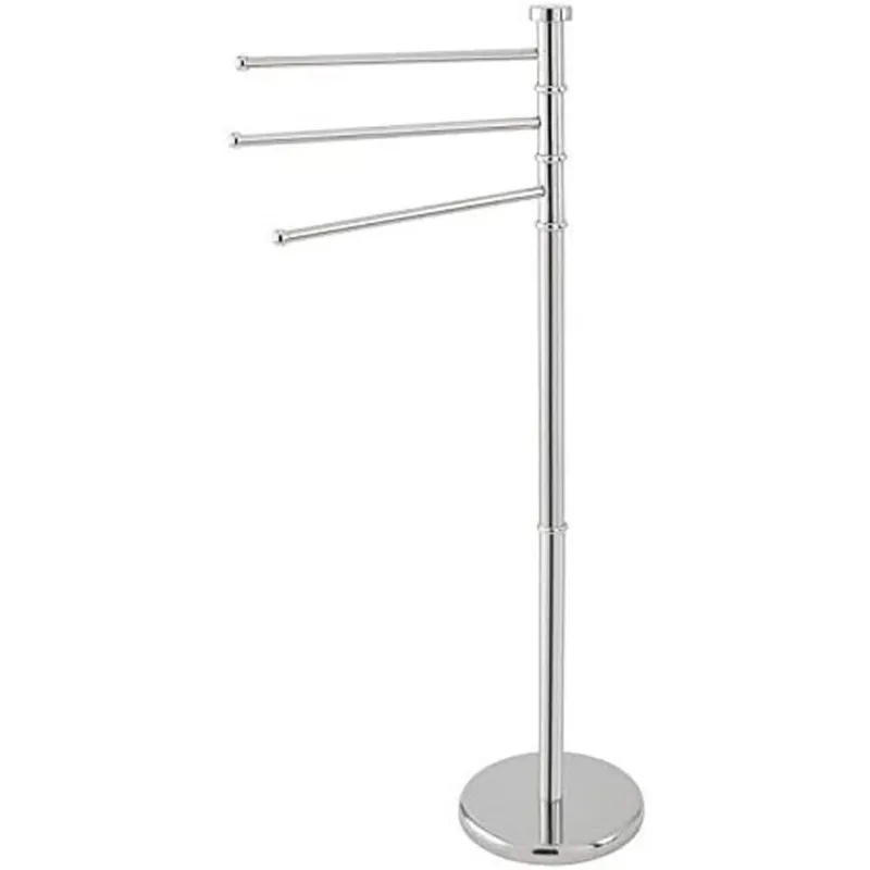 Piantana Portasciugamani in Acciaio Cromato con 3 Bracci Orientabili 6x23x37 cm Offerta Del Giorno