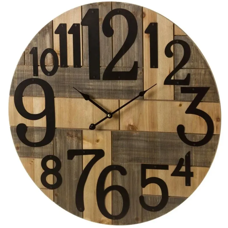 Orologio da Parete Multicolore in Metallo e MDF Design Contemporaneo 60x60x3 cm Compra Adesso