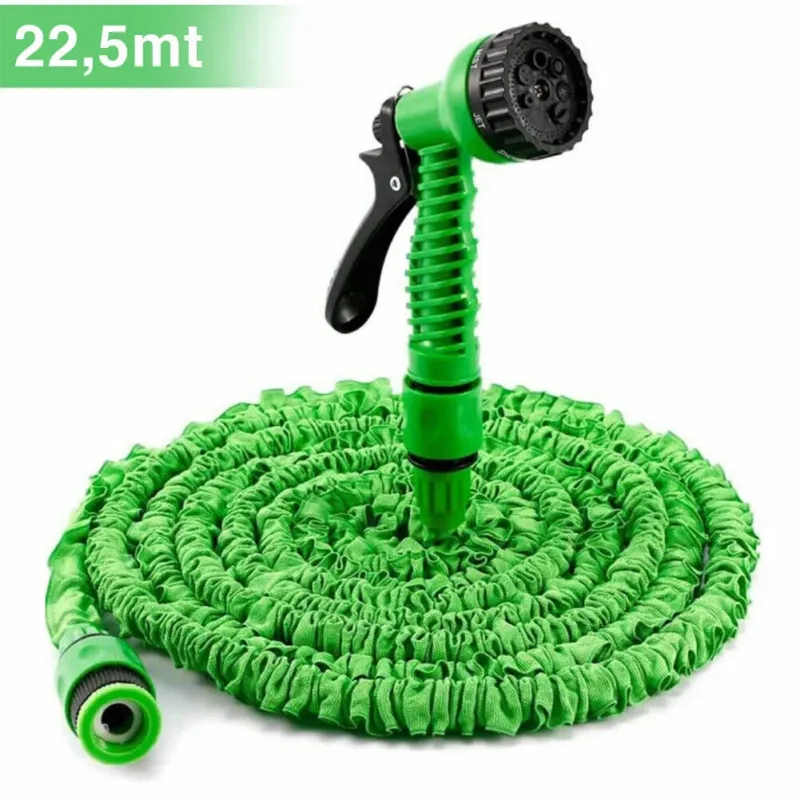 Tubo da Giardino Estensibile Pompa Acqua Terrazzo 22,5mt con Pistola 7 Funzioni Compra Adesso