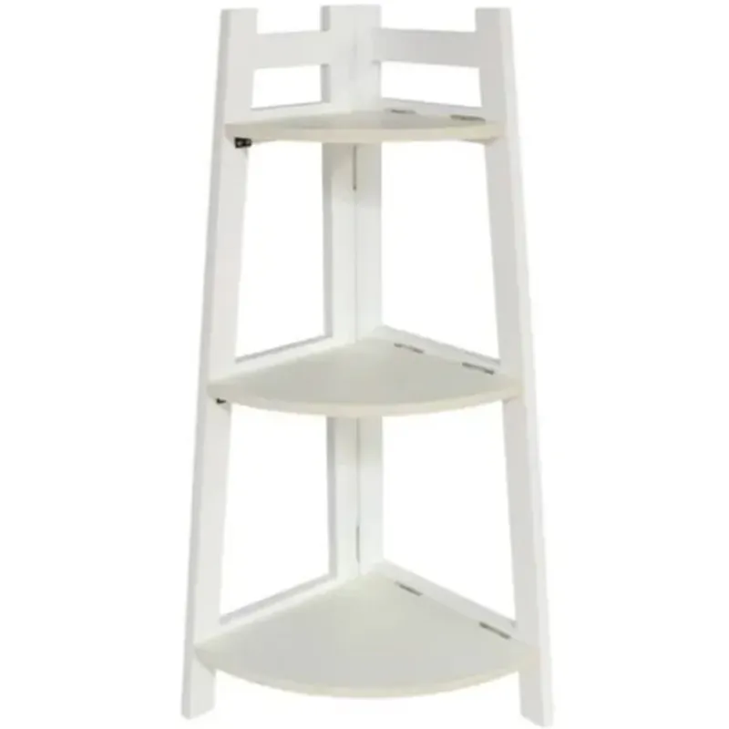 Sconto Scaffale Angolare 3 Ripiani Angolo Bianco Libreria Dimensioni 29,5x29,5x76 cm