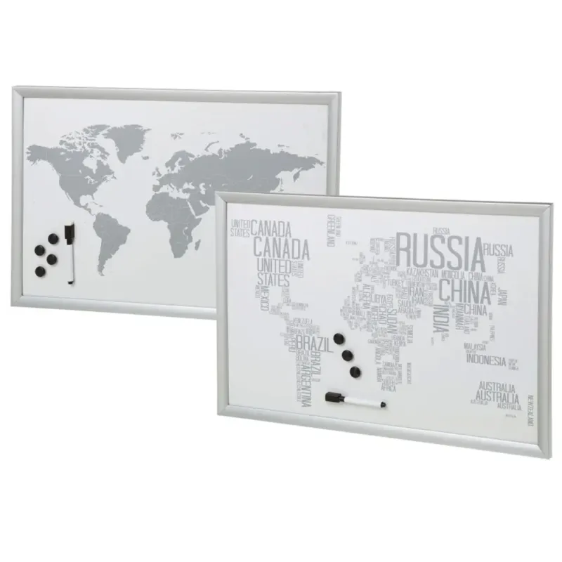 Offerta Limitata Lavagna Magnetica Bianca Mappamondo Globo da Parete con Calamite e Pennarello