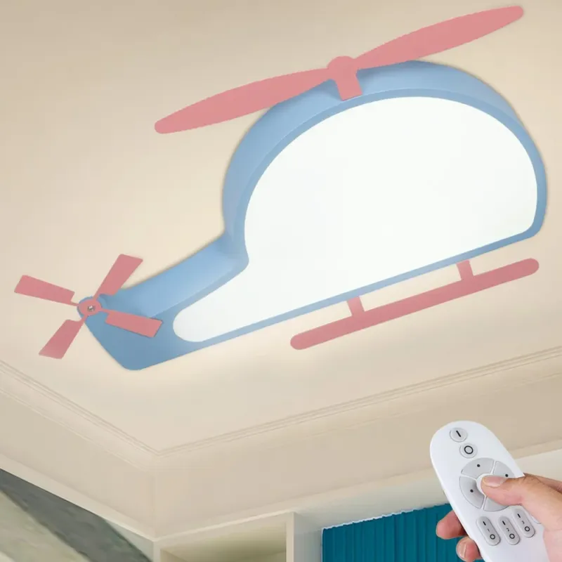 Plafoniera LED Elicottero Cameratta Bambini Luce Dimmerabile Lampada Telecomando Acquista Ora