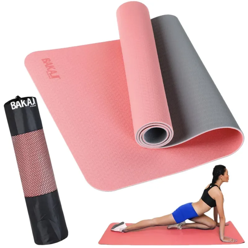 Nuovo Arrivo Tappetino Yoga Aerobica Pilates Tappeto Allenamento Fitness Palestra Rosa Grigio