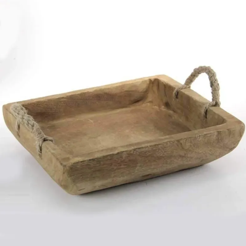 Promo Stagionale Vassoio da Portata Rettangolare Centrotavola Cucina Legno Piatto Portaoggetti