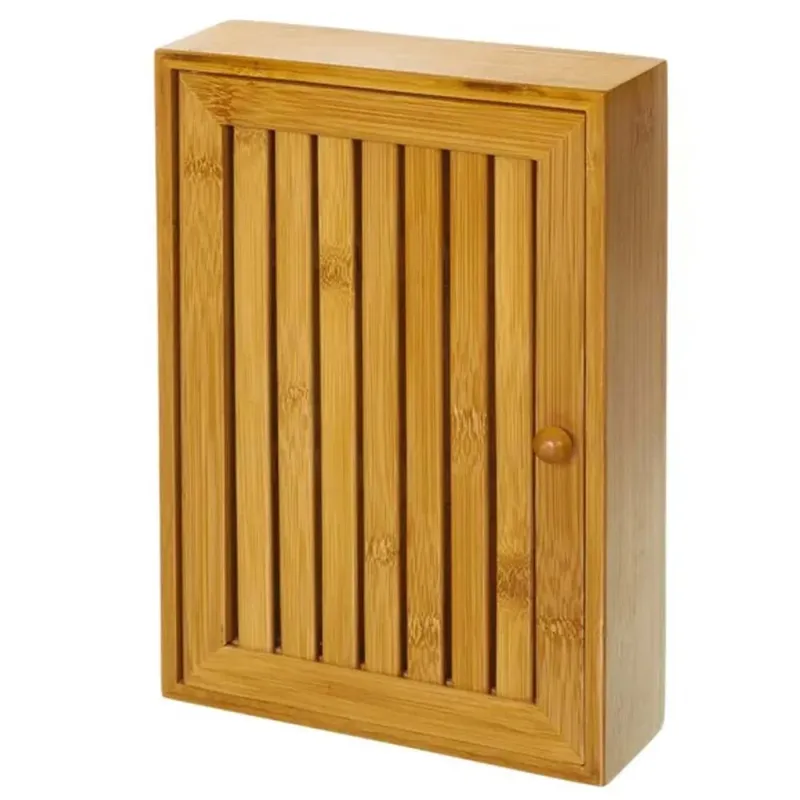 Offerta Lampo Portachiavi Armadietto Organizer Box Scatola Bambu Chiavi Ingresso Appendichiavi
