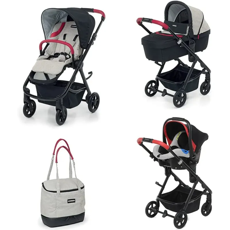 Prezzo Di Fabbrica Trio Foppapedretti Eureka Passeggino Navicella Seggiolino Auto Borsa Coral