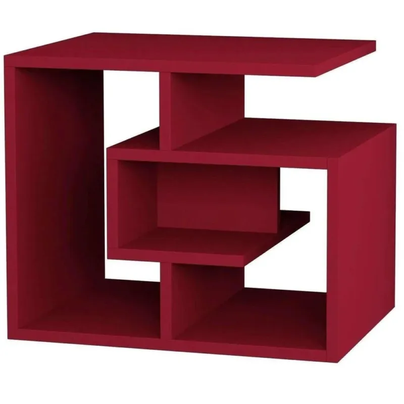 Libreria Tavolino Laterale Divano Design Moderno 4 Ripiani 45x40x54 Casa Bordo Miglior Prezzo