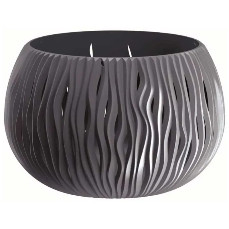 Fioriera Vaso Decorativo Design Moderno Fiori Piante Casa Esterno 18cm Grigio Di Tendenza