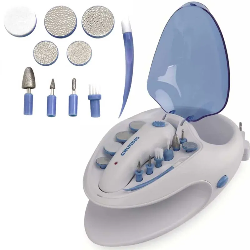 Ultimissimo Modello Set Fresa Lima Elettrica Manicure Pedicure + Asciuga Smalto Unghie e Lavaggio