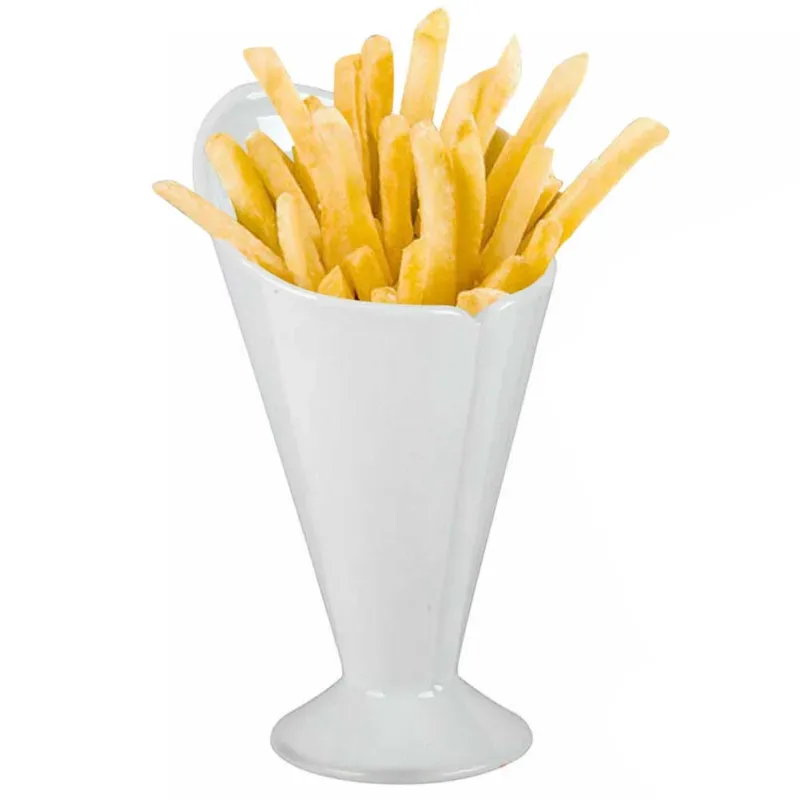 Cono Porta Patatine da Tavolo in Ceramica per Cuoppo Patate Fritte Frittura Acquista Ora