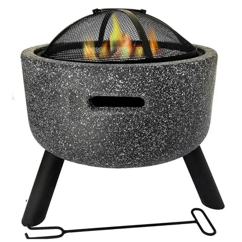 Braciere Barbecue Carbone Legna Rotondo BBQ Griglia Carbonella Giardino 45cm Più Venduto
