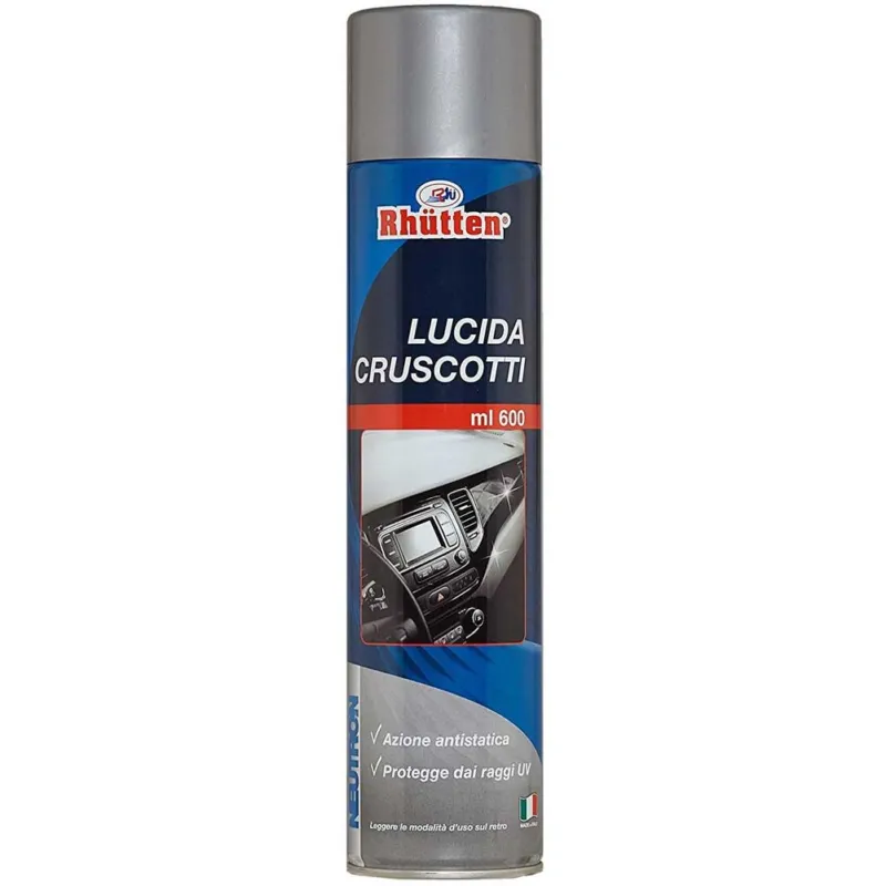 Rhutten Spray Lucida Cruscotto Auto Protezione Raggi UV Antistatica 600ml Occasione Imperdibile