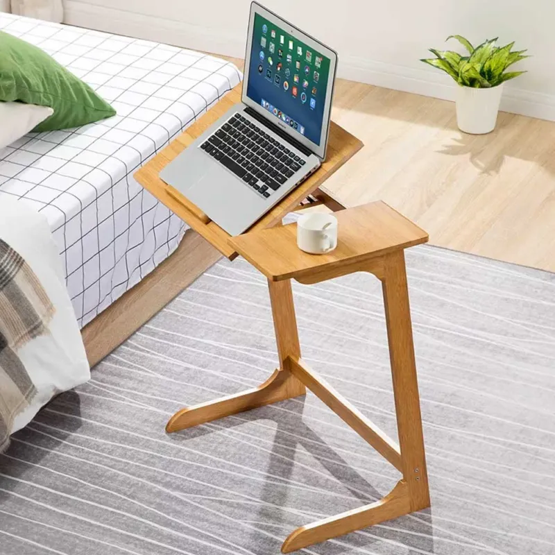 Compra Online Tavolo Scrivania Porta PC Computer Reclinabile Tavolino Letto Divano in legno