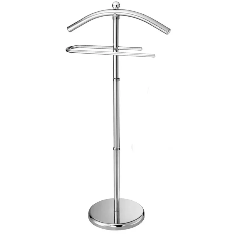Stand Appendiabiti Servomuto da Pavimento in Acciaio Cromato Altezza 109 cm Saldi