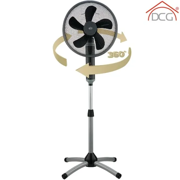 Ventilatore a Colonna Con Rotazione 360 3 Velocita Timer + Telecomando DCG Di Tendenza
