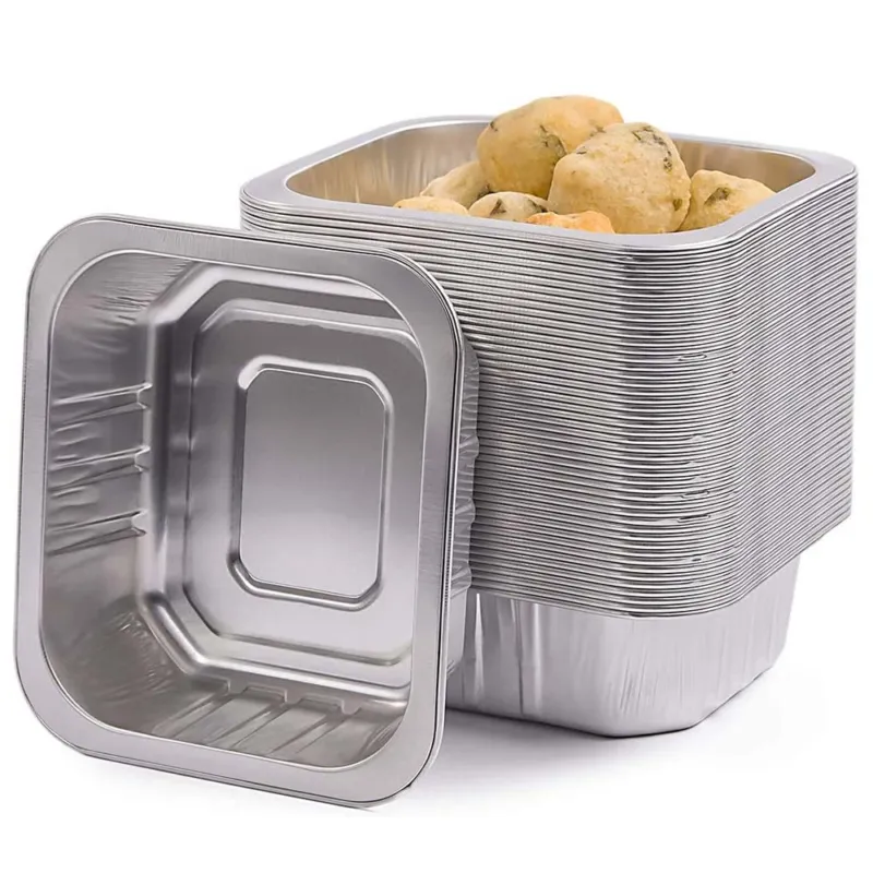 Nuova Collezione Vaschette in Alluminio 50pz Contenitore Monouso Alimenti 1 Porzione Extra Rigidi