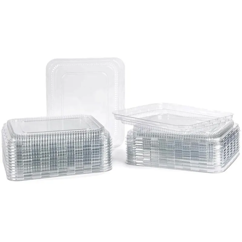 Promo Stagionale 50pz Coperchi in Plastica per Vaschette Alluminio Alimenti Monouso 5 Porzioni