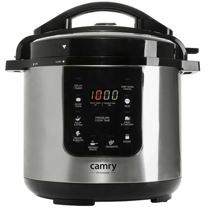 Pentola a Pressione Elettrica 1500W 6lt Acciaio Antiaderente 8 Cotture Timer Occasione Imperdibile
