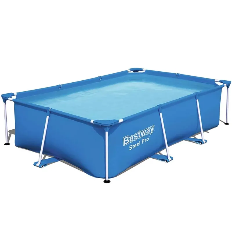 Piscina Fuoriterra Steel Pro 259x170x61 Rettangolare Struttura Acciaio Giardino Soddisfatti O Rimborsati