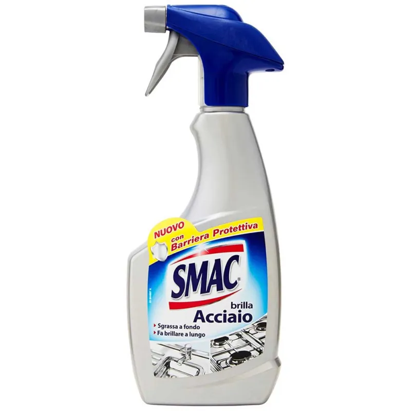 Occasione Smac Brilla Acciaio Trigger 500 ml Con Barriera Protettiva Sgrassa e Brilla